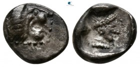 Caria. Knidos   530-520 BC. Obol AR