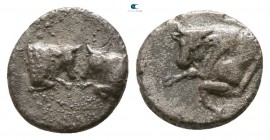 Caria. Uncertain mint circa 500-450 BC. Hemiobol AR