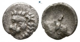 Caria. Uncertain mint circa 400-350 BC. Hemiobol AR