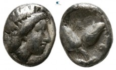 Islands off Caria. Rhodos circa 250 BC. Diobol AR
