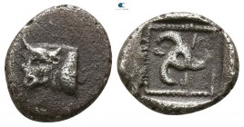 Dynasts of Lycia. Uncertain mint. Kuprilli or Kubernis circa 470-440 BC. Diobol AR