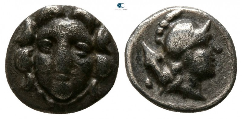 Pisidia. Selge circa 300-190 BC. 
Obol AR

7mm., 0,60g.

Facing Gorgoneion ...