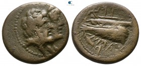 Phoenicia. Arados 136-135 BC. Dated CY 124 = 136/135 BC. Bronze Æ