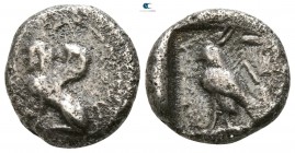 Phoenicia. Byblos. Uncertain king circa 450-410 BC. 1/4 Shekel AR