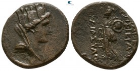 Seleucis and Pieria. Apameia AD 14-15.  Dated SE 326 = AD 14-15. Bronze Æ
