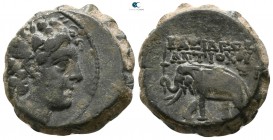 Seleukid Kingdom. Antioch on the Orontes. Antiochos VI Dionysos 144-142 BC. Struck mid 143 (?)-circa 142 BC. Serrate Æ