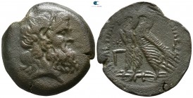 Ptolemaic Kingdom of Egypt. Uncertain mint in Cyprus. Ptolemy IX Soter 116-106 BC. Bronze Æ