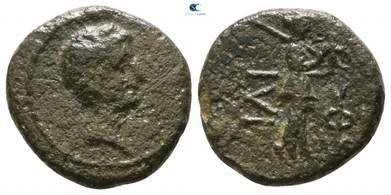 Troas. Ilion . Augustus 27 BC-AD 14. 
Bronze Æ

13mm., 2,26g.

Bare head ri...
