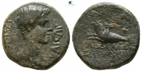 Lydia. Philadelphia (as Neocaesarea). Caligula AD 37-41. Zenon, grammateus philokaisar. Bronze Æ