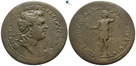 Phrygia. Temenothyrai . Pseudo-autonomous issue AD 222-235. Time of Severus Alexander; Publius Iulius Longus, First Archon. Bronze Æ