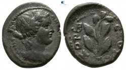 Seleucis and Pieria. Antioch. Semi-autonomous issue AD 128-129. Dated year 177 of the Caesarean Era. Bronze Æ