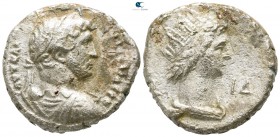Egypt. Alexandria. Hadrian AD 117-138. Dated RY 14=AD 129/30. Billon-Tetradrachm