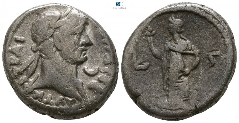Egypt. Alexandria. Hadrian AD 117-138. Dated RY 6=AD 121/2
Billon-Tetradrachm
...