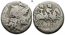 M. Atilius Saranus 148 BC. Rome. Denarius AR