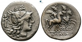 C. Terentius Lucanus. 147 BC. Rome. Denarius AR