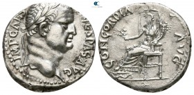 Vespasian AD 69-79. Ephesus. Denarius AR