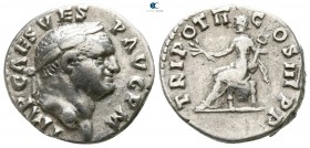 Vespasian AD 69-79. Struck AD 71. Rome. Denarius AR