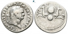 Divus Vespasianus AD 79. Consecration issue struck under Titus in Rome, AD 80-81. Rome. Denarius AR