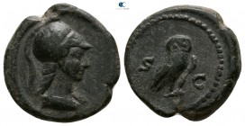circa AD 81-161. Time of Domitian to Antoninus Pius. Rome. Anonymous Quadrans Æ