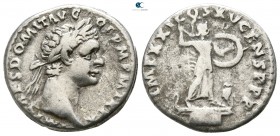 Domitian AD 81-96. Struck circa AD 90-91. Rome. Denarius AR