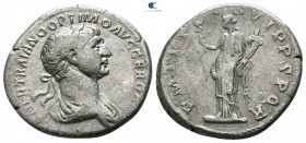 Trajan AD 98-117. Struck AD 114-116. Rome. Denarius AR