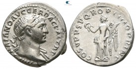 Trajan AD 98-117. Struck AD 107-108. Rome. Denarius AR