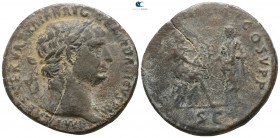 Trajan AD 98-117. Struck AD 103. Rome. Sestertius Æ
