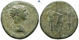 Trajan AD 98-117. Struck circa AD 114-117. Rome. Dupondius Æ