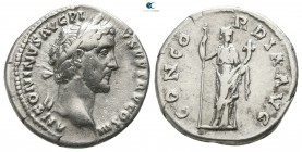 Antoninus Pius AD 138-161. Struck AD 140-144. Rome. Denarius AR