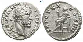 Antoninus Pius AD 138-161. Struck AD 156-157. Rome. Denarius AR