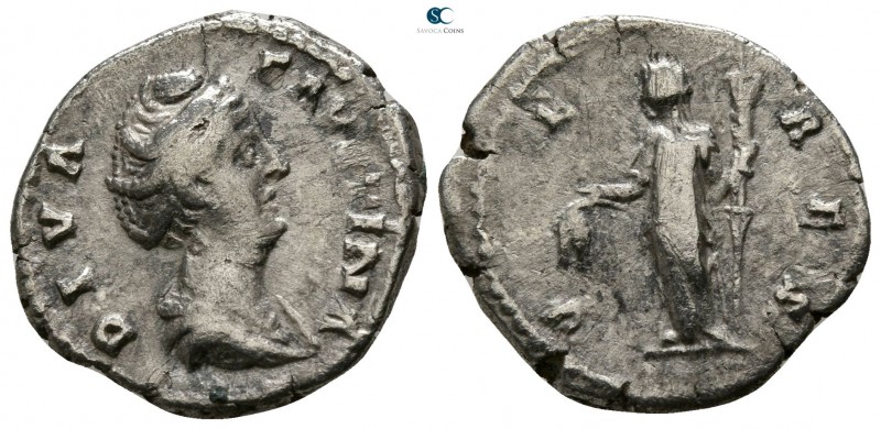Diva Faustina I Died AD 140-141. Rome
Denarius AR

17mm., 3,10g.

DIVA FAVS...