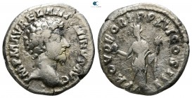 Marcus Aurelius AD 161-180. Struck AD 162. Rome. Denarius AR