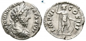 Marcus Aurelius AD 161-180. Struck AD 172-173. Rome. Denarius AR