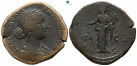 Lucilla AD 164-169. Struck under Marcus Aurelius and Lucius Verus, AD 164-167. Rome. Sestertius Æ