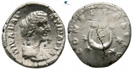 Diva Faustina II AD 175-176. Rome. Denarius AR