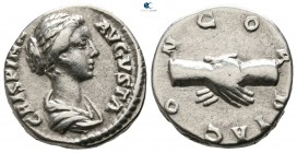 Crispina, wife of Commodus AD 178-182. Rome. Denarius AR