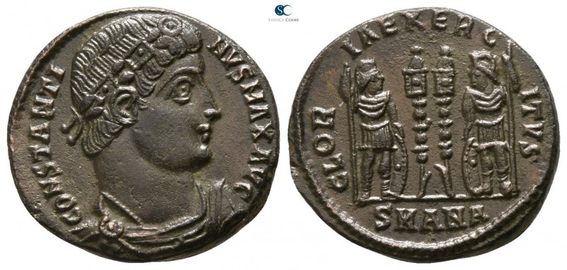 Constantine I AD 334-335. Antioch
Follis Æ

16mm., 2,62g.

CONSTANTINVS MAX...