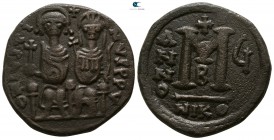 Justin II AD 565-578. Nikomedia. Follis Æ