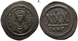 Tiberius II Constantine AD 578-582. Constantinople. 3/4 Follis Æ