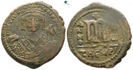 Tiberius II Constantine AD 578-582. Dated RY 8=AD 581/2. Theoupolis (Antioch). Follis Æ