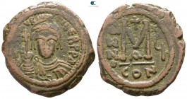 Maurice Tiberius AD 582-602. Dated RY 6=AD 587/8. Constantinople. Follis Æ