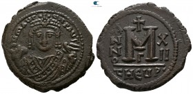 Maurice Tiberius AD 582-602. Dated RY 12=AD 594/5. Theoupolis (Antioch). Follis Æ