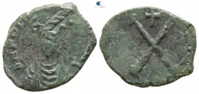 Phocas. AD 602-610. Constantinople. Decanummium Æ