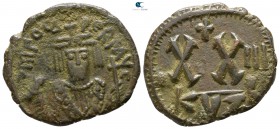 Phocas. AD 602-610. Cyzicus. Follis Æ