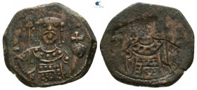 Manuel I Comnenus. AD 1143-1180. Thessalonica. Brockage Half Tetarteron AE