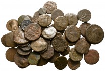 Lot of ca. 50 greek bronze coins / SOLD AS SEEN, NO RETURN!