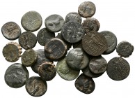 Lot of ca. 27 greek bronze coins / SOLD AS SEEN, NO RETURN!