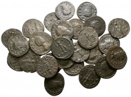 Lot of ca. 28 roman bronze coins / SOLD AS SEEN, NO RETURN!