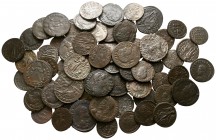 Lot of ca. 65 late roman bronze coins / SOLD AS SEEN, NO RETURN!