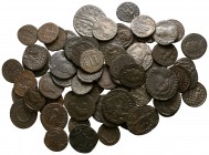 Lot of ca. 68 late roman bronze coins / SOLD AS SEEN, NO RETURN!